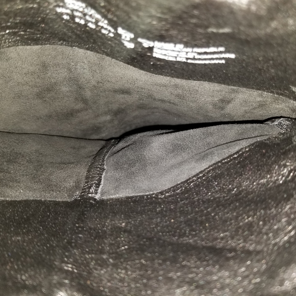 UGG 1013679 Ava genuine Shealing Lined Tall Water Reaistant Boot black Suede 11 - Picture 11 of 14